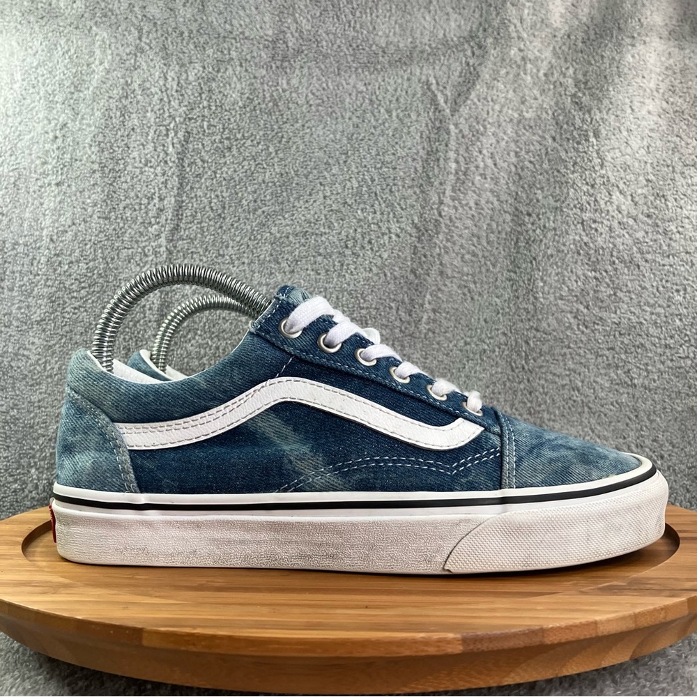 Vans Of the Wall Old Skool Blue Denim Sneakers Womens shoes size 7.5